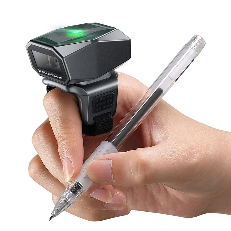 Barcode Scanner Wireless - Eyoyoリングフィンガー2DミニポケットワイヤレスBluetoothバーコードQRコードリーダーウェアラブルポータブルバーコードスキャナー（倉庫在庫用）