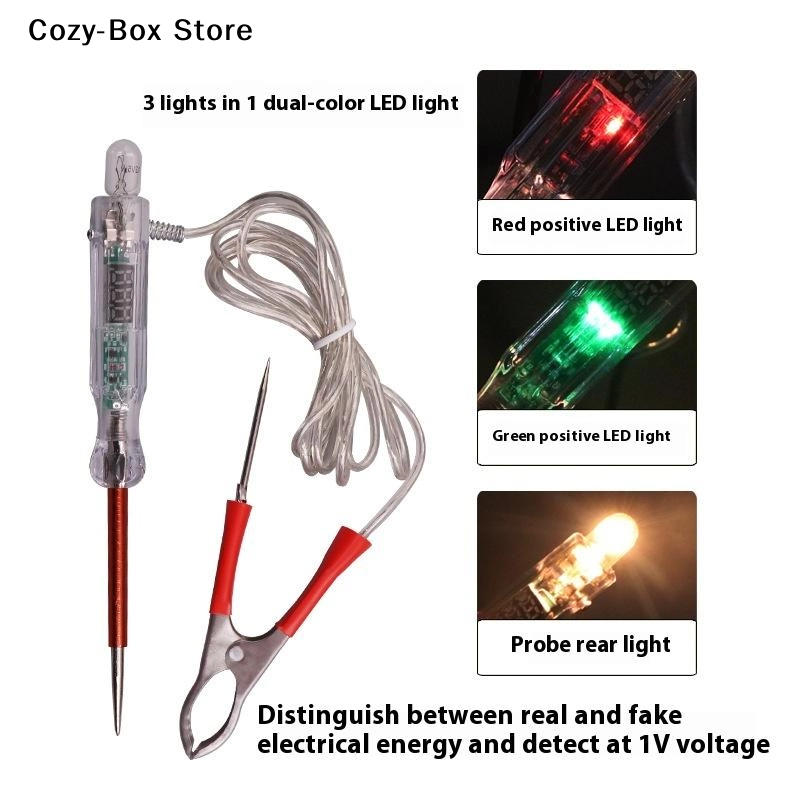 Electronics Quiz - [ZY]6V-36V電圧テスターペンプローブランプデュアルカラーLEDライト自動車ライト回路テスター自動車回路修理ツール