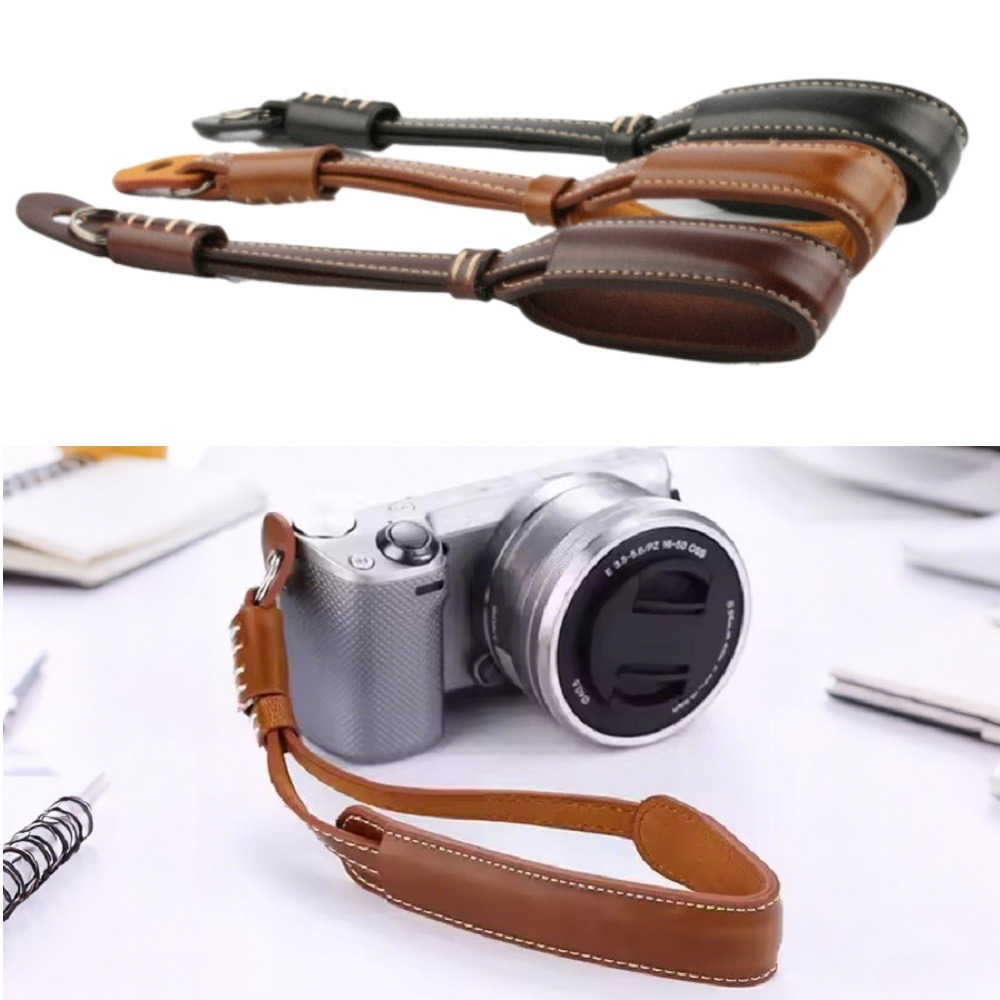Compact Camera Mirrorless - クイックリリースカメラリストストラップ、PUレザー安全ハンドストラップロープ、デジタル一眼レフミラーレスコンパクトデジタルカメラ用