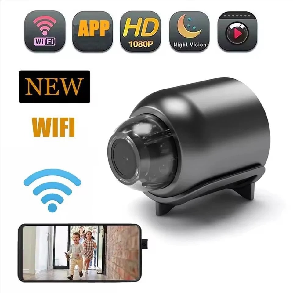 Compact Camera Mirrorless - 1080P HDミニカメラ WiFiワイヤレスHDナイトビジョンカメラ 家庭用X5リモートカメラ 子供/ペット安全監視