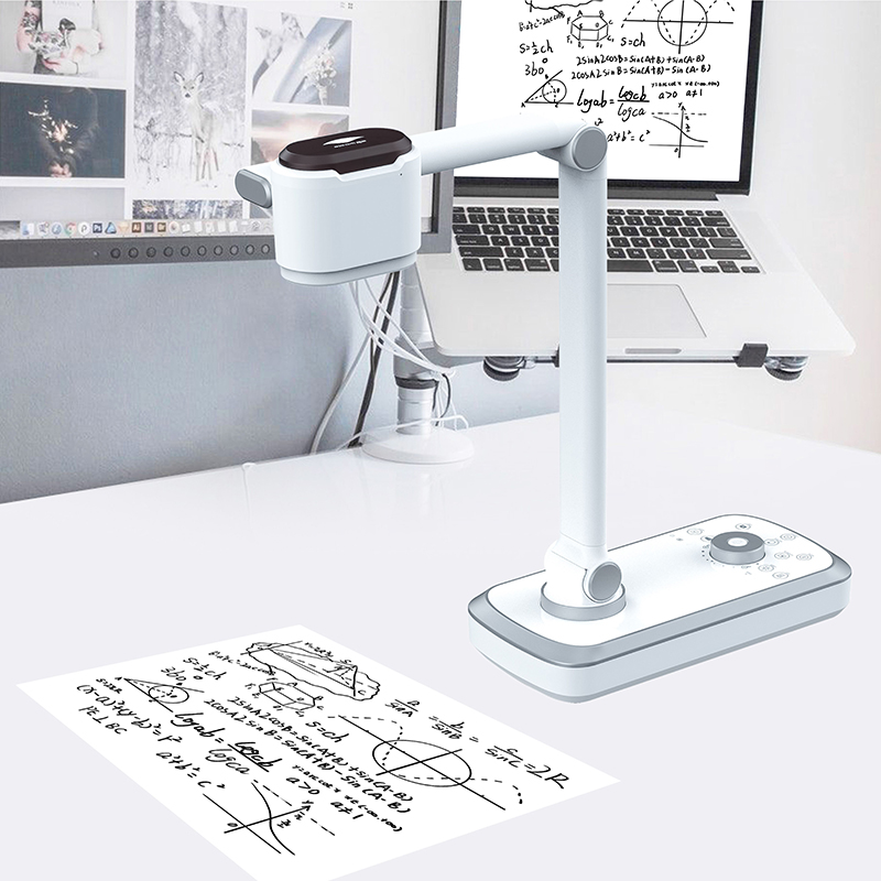Document Camera Visualizer - 4Kポータブルドキュメントカメラビジュアライザー、LEDライト付き、自動/手動制御、30FPS、USBインターフェース、在庫あり