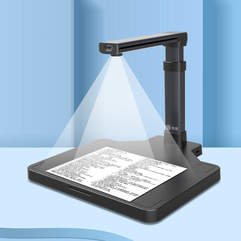 Document Camera Visualizer - ポータブルスキャナー ドキュメントブック OCRテキスト認識 自動フラット化 デスクトップビジュアライザー ドキュメントカメラ
