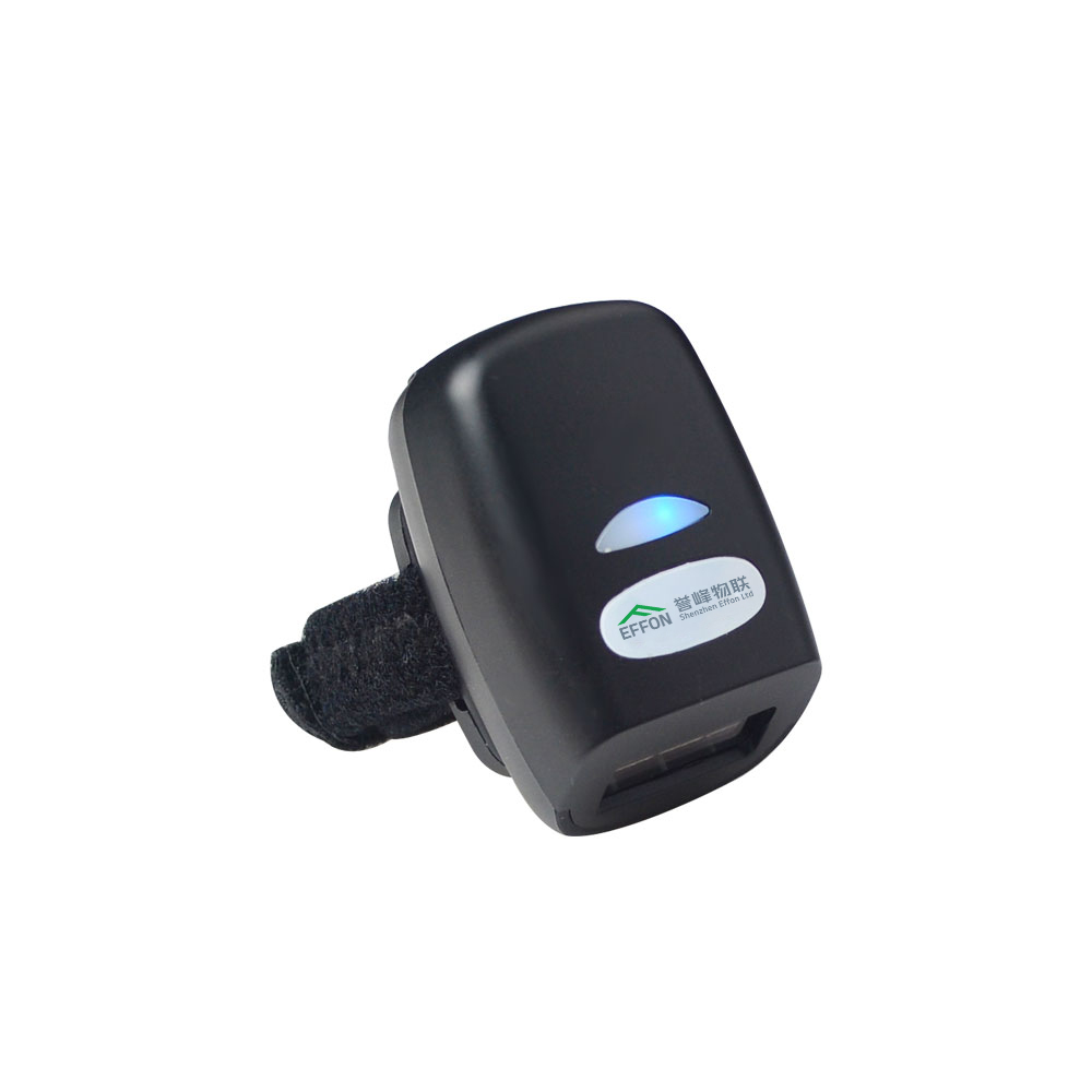 Barcode Scanner Wireless - Effon FS03 ワイヤレスフィンガーリングバーコードスキャナー QRコードリーダー /USB 500mAhバッテリー