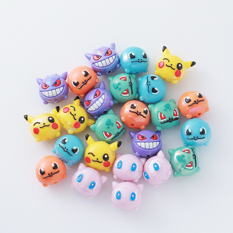 12 個ポケモンビーズ DIY 携帯電話ストラップキーホルダ - Mobile Electronics Gadgets のレビューと価格