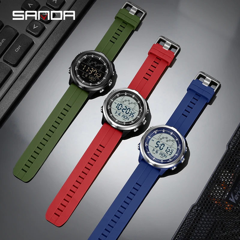 三田デジタル腕時計メンズミリタリーアーミースポーツ腕時計トッ - Electronics Gadgets For Men のレビューと価格