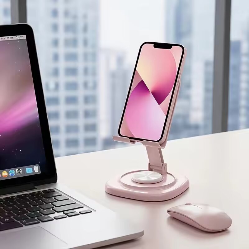 360度回転可能折りたたみ式デスクトップ電話スタンドポータブ - Mobile Electronics Gadgets のレビューと価格