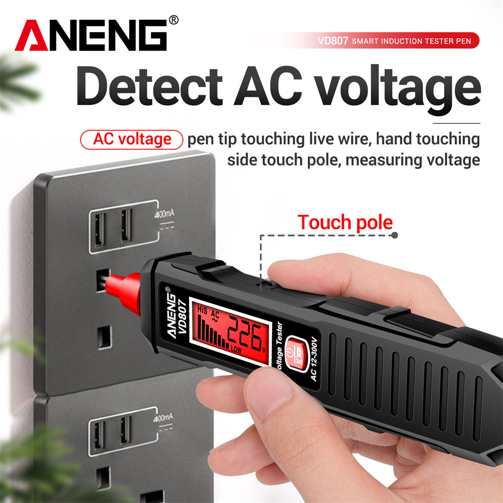 ANENG VD807 一言誘導ポータブル 50/60Hz  - Electronics Quiz のレビューと価格