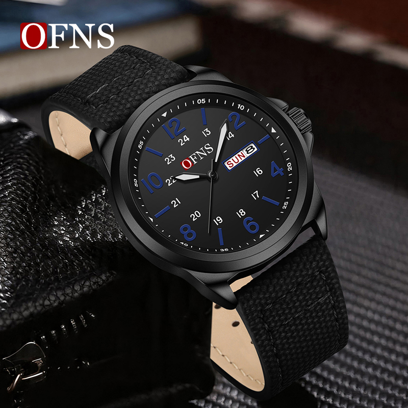 OFNS 7223 カジュアルメンズクォーツ腕時計 カレンダ - Electronics Gadgets For Men のレビューと価格
