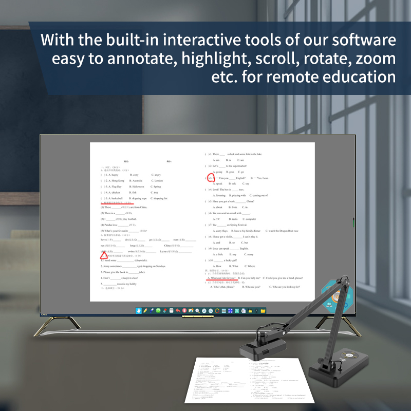 4Kデジタルビジュアルプレゼンター |   OCR を備えた - Document Camera Visualizer のレビューと価格