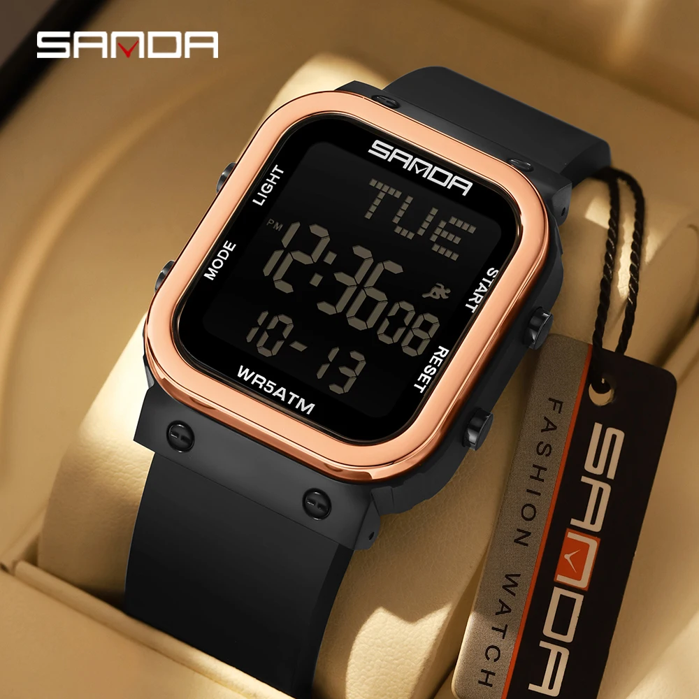 SANDA デジタル腕時計メンズミリタリーアーミースポーツ腕 - Electronics Gadgets For Men のレビューと価格