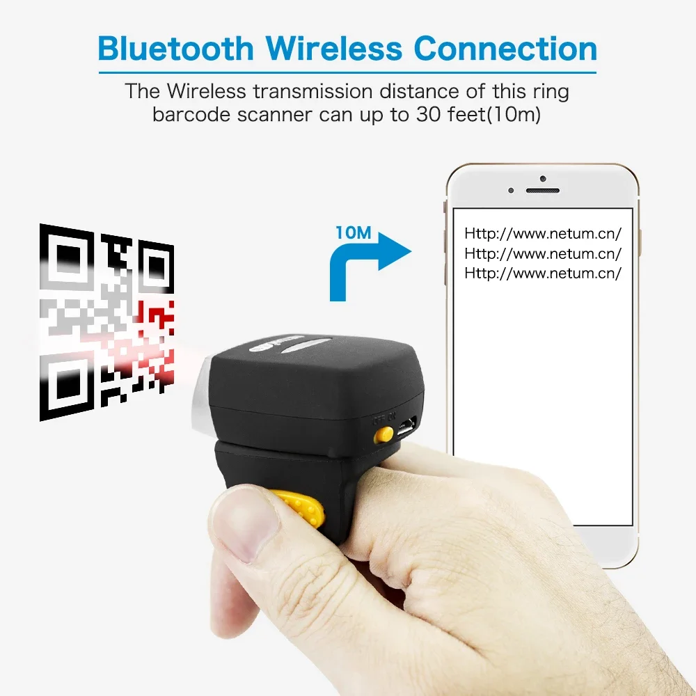 新型NetumミニフィンガーリングバーコードスキャナーCCD - Barcode Scanner Wireless のレビューと価格