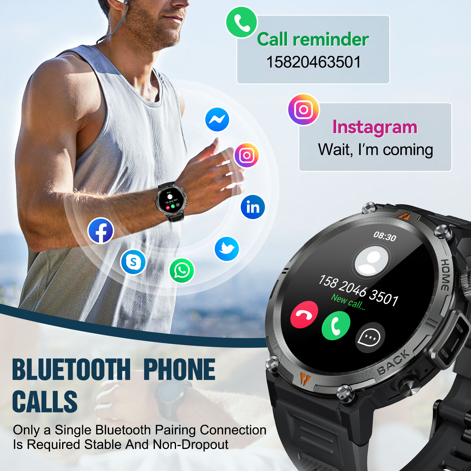EIGIIS KE3 Bluetooth 通話スマートウォッ - Electronics Quiz のレビューと価格