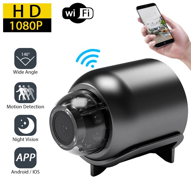 1080P HDミニカメラ WiFiワイヤレスHDナイトビジ - Compact Camera Mirrorless のレビューと価格