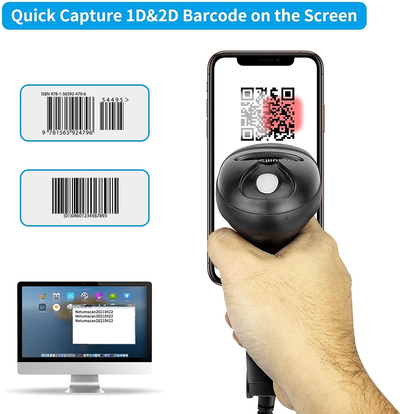 NETUM L5 有線 2D バーコード スキャナーと NT - Barcode Scanner Wireless のレビューと価格